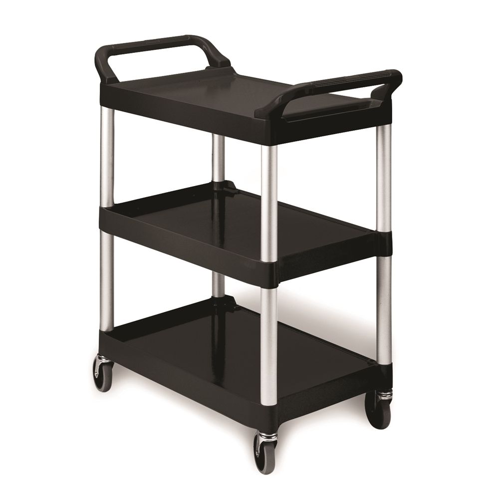 Rubbermaid Service Utility Cart, Black